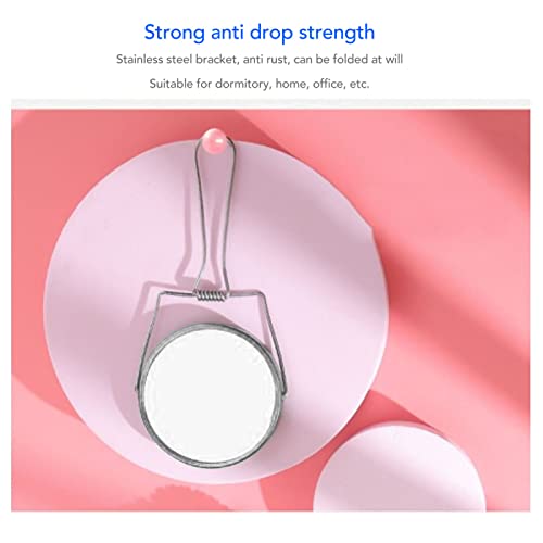 Betued Double Sided Vanity Mirror, Make up Mirror, 360° rotatable Design, Aluminum Frame Wrapped in Stainless Steel Bracket - Image 3