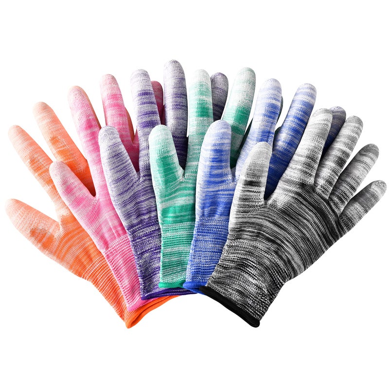 Nimalpal 6 Pairs Gardening Gloves for Women and Men Breathable Work Garden Gloves - Image 1