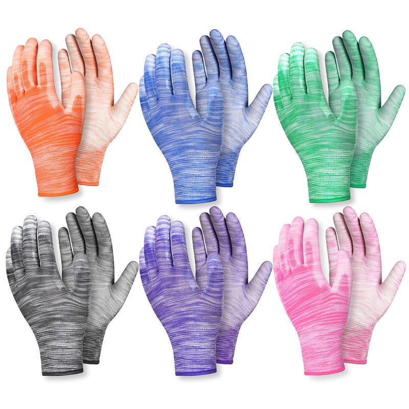Nimalpal 6 Pairs Gardening Gloves for Women and Men Breathable Work Garden Gloves - Image 2