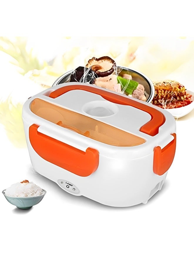 بايكو صندوق غداء كهربائي محمول لتسخين الطعام بقدرة 40 وات مع حاويتين | صندوق تيفين كهربائي | صندوق غداء ساخن بسعة 1.5 لتر - Image 1