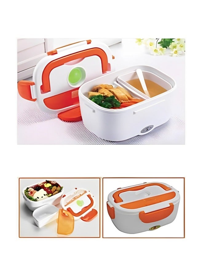 بايكو صندوق غداء كهربائي محمول لتسخين الطعام بقدرة 40 وات مع حاويتين | صندوق تيفين كهربائي | صندوق غداء ساخن بسعة 1.5 لتر - Image 3