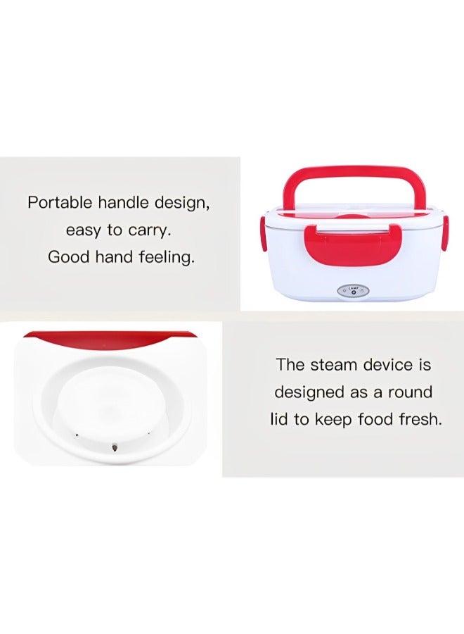 بايكو صندوق غداء كهربائي محمول لتسخين الطعام بقدرة 40 وات مع حاويتين | صندوق تيفين كهربائي | صندوق غداء ساخن بسعة 1.5 لتر - Image 5