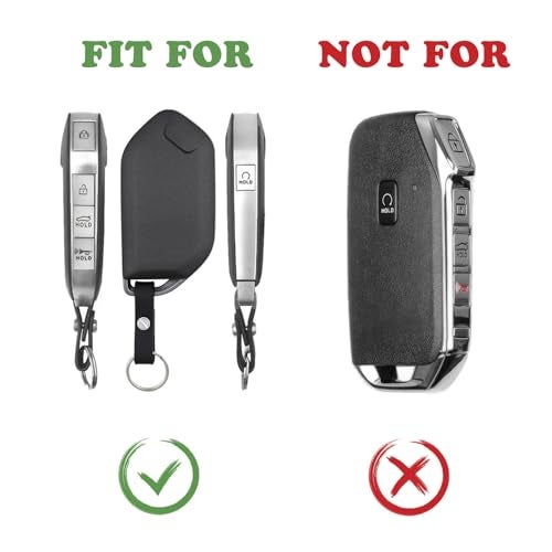 TANDRIVE 5-Button Key Fob Cover for Kia 2026 Sportage / 2025-2026 K4 K5 / 2022-2026 Telluride / 2024-2026 Sorento, Silicone, 2-Pack, Black and Gray - Image 2