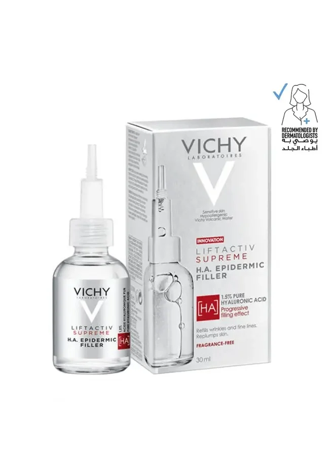 Vichy Vichy Liftactiv Supreme HA Filler Hyaluronic Acid Serum To Reduce Wrinkles, Plump, & Smooth e 30 ml / 29 g