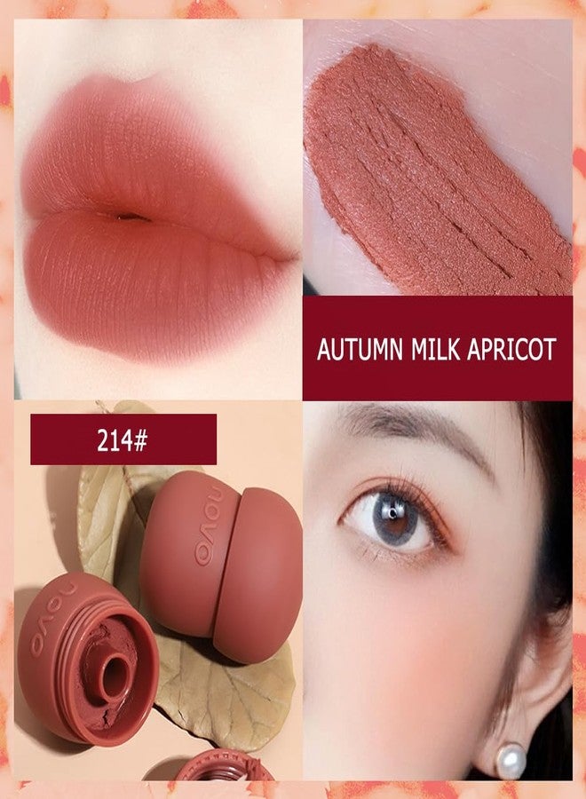 Rayberro 4 Pack Matte Ink Lip Glaze Lipstick Set, Pinecone Shape Lipstick Set, Long Lasting Wear Non-Stick Cup Waterproof Lipsticks Lip Balm - Image 4