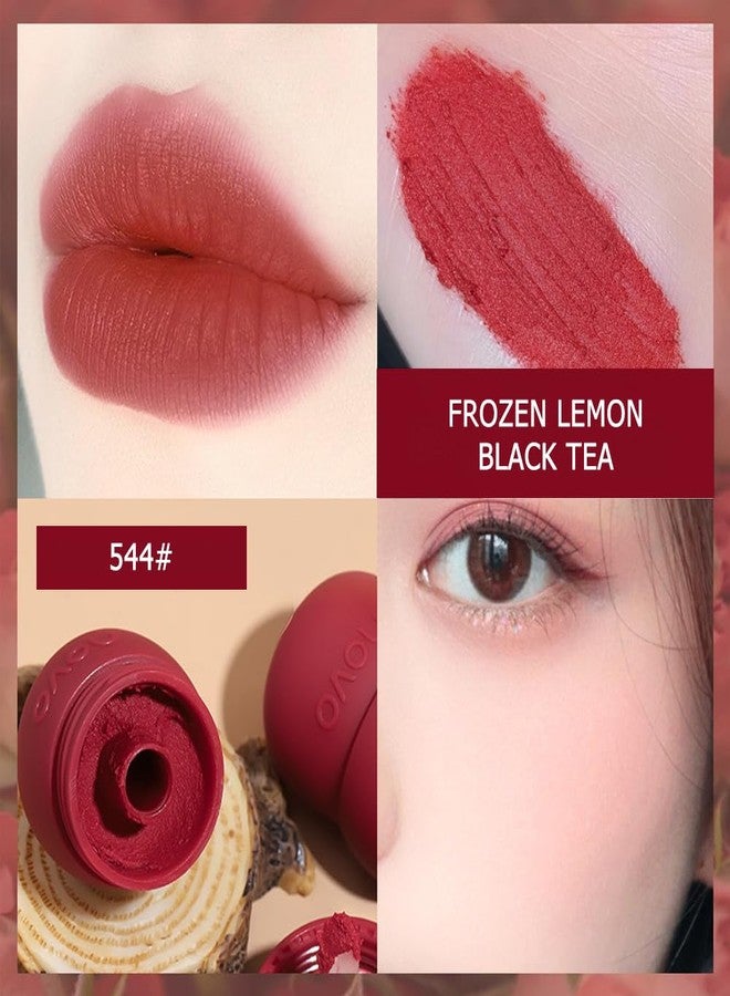 Rayberro 4 Pack Matte Ink Lip Glaze Lipstick Set, Pinecone Shape Lipstick Set, Long Lasting Wear Non-Stick Cup Waterproof Lipsticks Lip Balm - Image 5