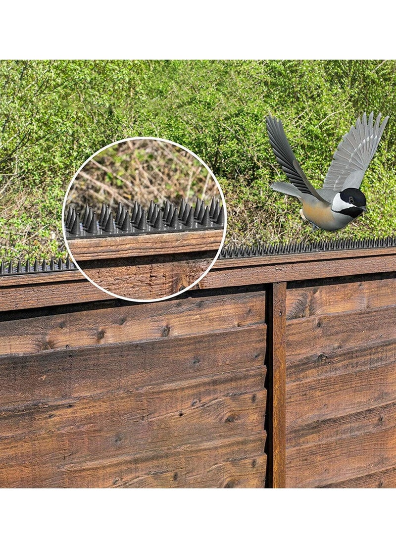 طفرات الطيور 10Packs 50 سم طبعات رادع الطيور شرائح الطيور طفرات للطيور الصغيرة رادع المسامير للأسوار والسقف للحفاظ على الطيور بعيدا - Image 5
