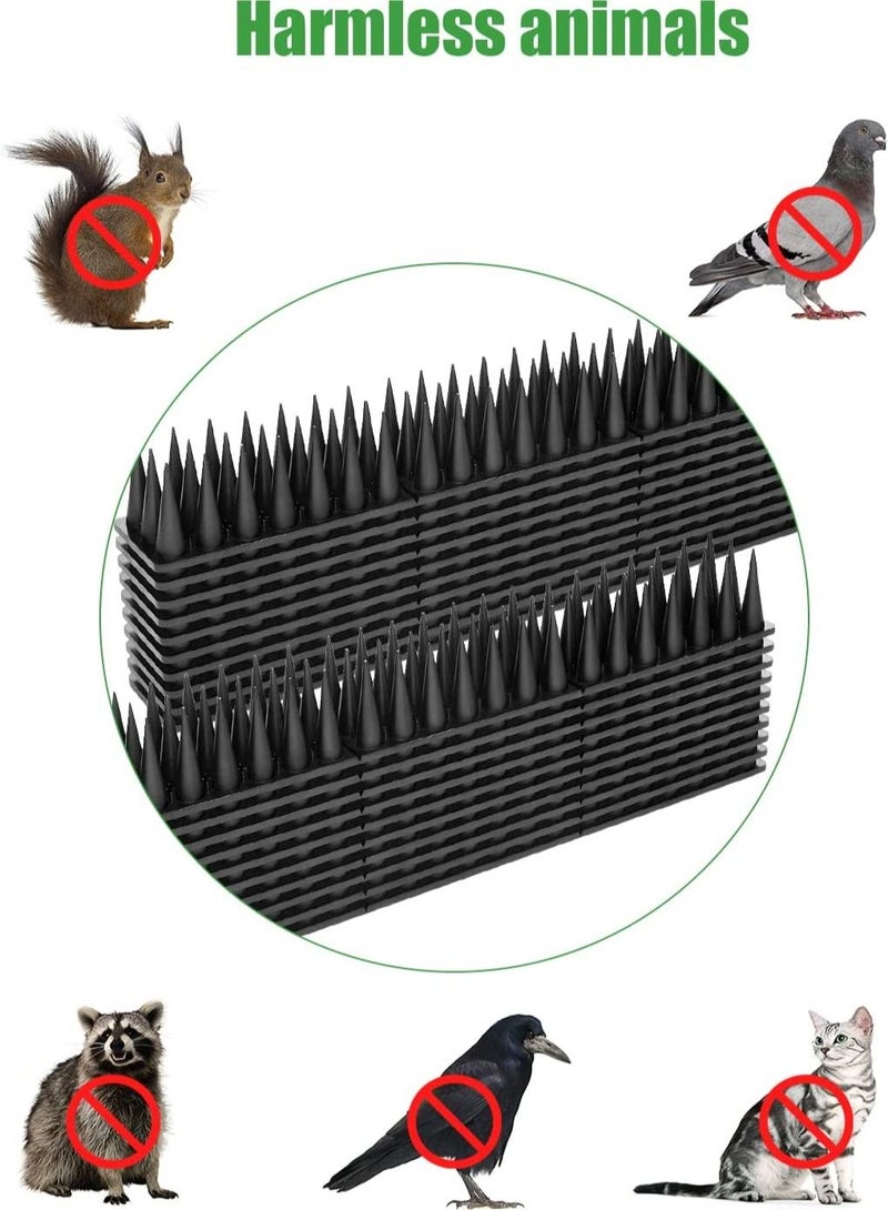 طفرات الطيور 10Packs 50 سم طبعات رادع الطيور شرائح الطيور طفرات للطيور الصغيرة رادع المسامير للأسوار والسقف للحفاظ على الطيور بعيدا - Image 3