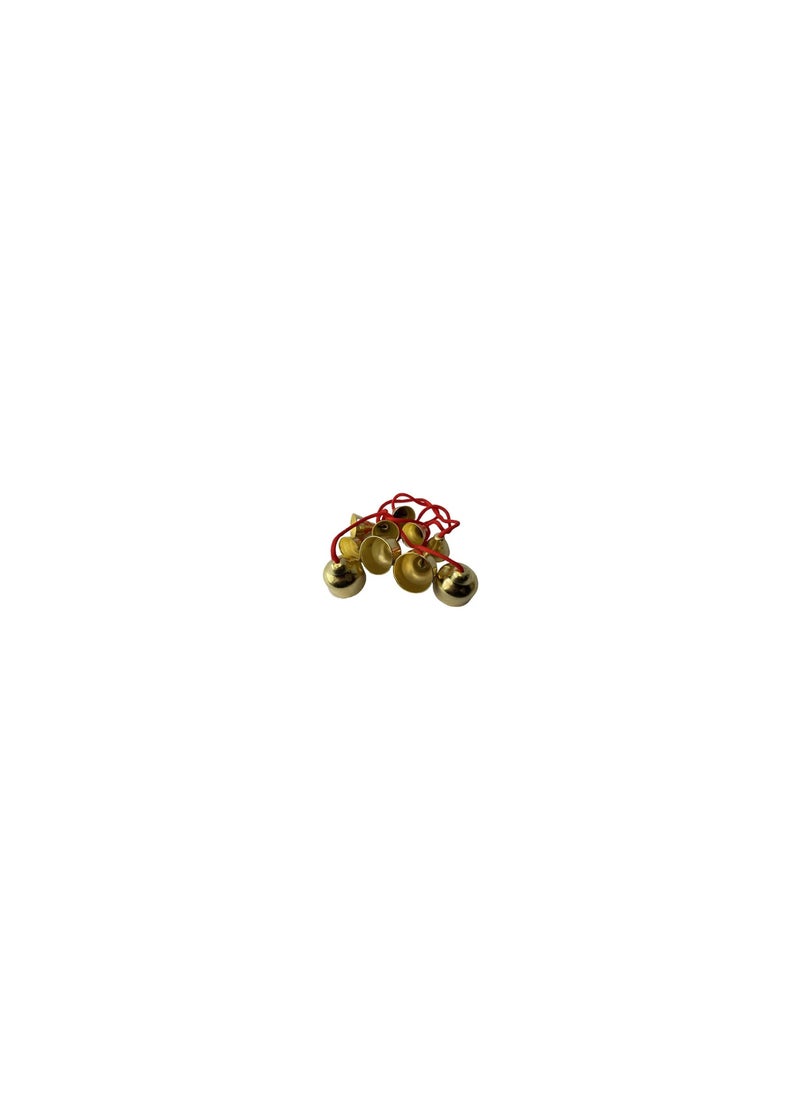Red Rope Bell Ring The Bell Copper Percussion Hand Bell Small Metal Bell Bells Children Percussion Instrument Made of Copper Material