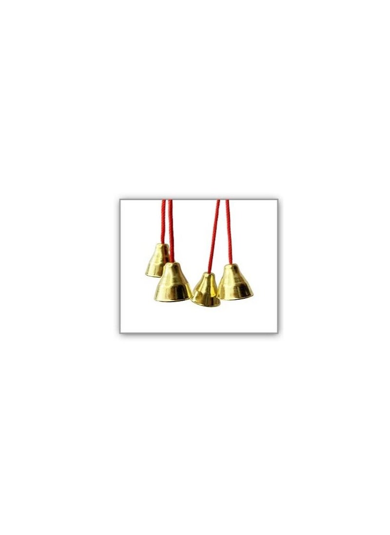 Red Rope Bell Ring The Bell Copper Percussion Hand Bell Small Metal Bell Bells Children Percussion Instrument Made of Copper Material