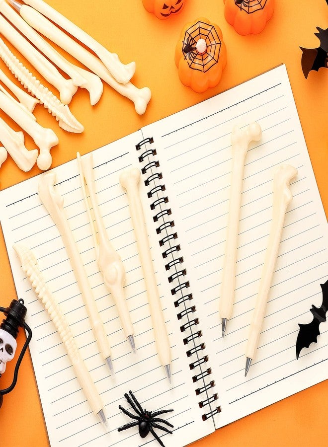 Geosar Halloween Bone Pens Novelty Bone Shape Ballpoint Pens Black Ink 1.0 mm Finger Pen Skeleton Ballpoint Pen Creative Novelty Pens for Artist Doctor Nurse School Office Halloween Party (120 Pcs) - Image 5
