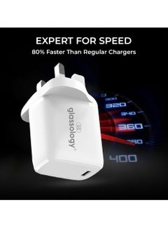 glassology 30W Fast USB C Charger Compatible with All iPhoneand Samsung Type-C Charger Plug Universal Travel Adapter USB-C Plug  - Image 4
