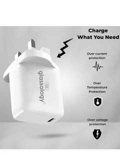 glassology 30W Fast USB C Charger Compatible with All iPhoneand Samsung Type-C Charger Plug Universal Travel Adapter USB-C Plug  - Image 3