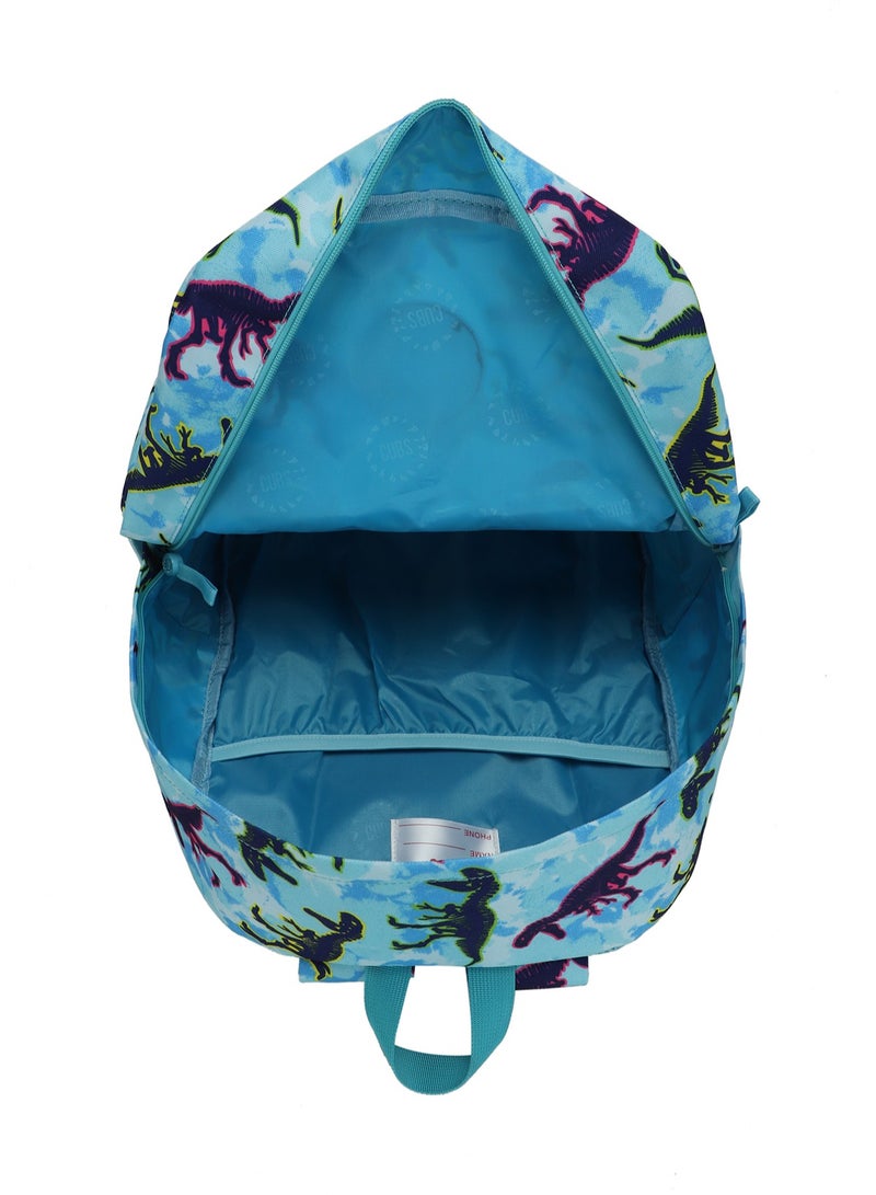 CUBS Dinosaur Print Waterproof Kids 28L Backpack with zip closure Ideal for 6-12 years age group, Compatible with 15" Laptop - Image 4