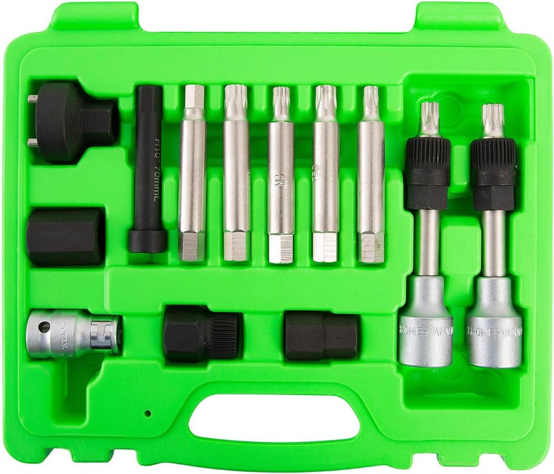 OEMTOOLS 37275 Alternator Decoupler Pulley Service Kit, Alternator Pulley Removal Tool, Automotive Puller Tool Set, Alternator Decoupler Pulley Tool - Image 3