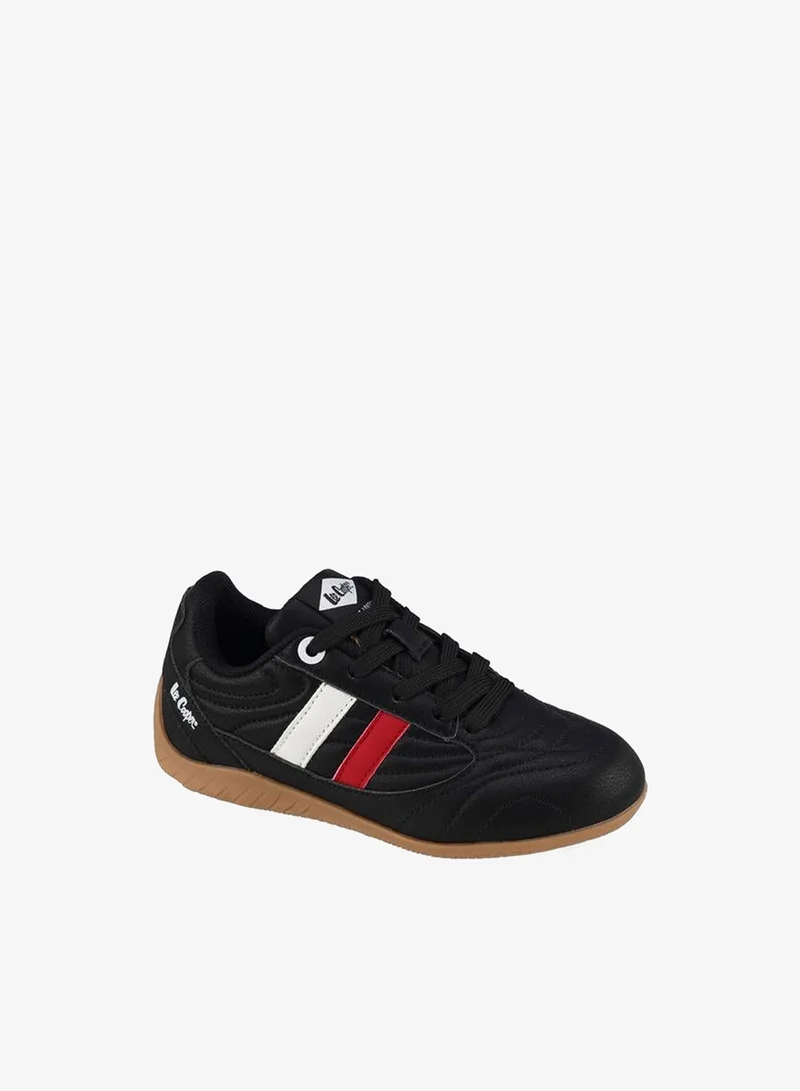 Lee Cooper BLACK Boys Panalled Lace-Up Sneakers for Men | Best Price UAE