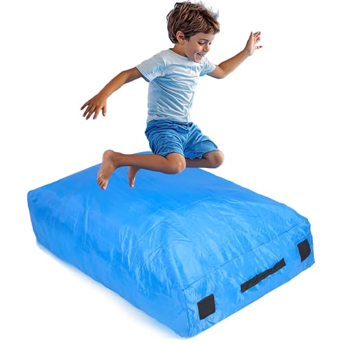 ODOXIA Crash Pad for Kids Sensory | Big 5Ft x 5Ft Or 3Ft x 4Ft | Autism Sensory Crash Mat for Jumping & Play | Crashpad | Soft Foam Landing Pad for Kids | Giant Pillow & Mat | Also Climbing & Gymnastics - Image 1