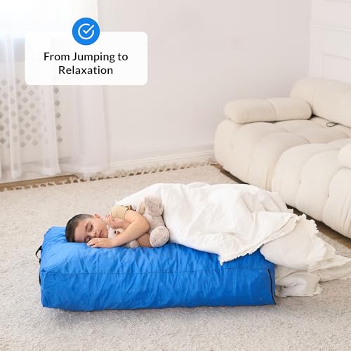 ODOXIA Crash Pad for Kids Sensory | Big 5Ft x 5Ft Or 3Ft x 4Ft | Autism Sensory Crash Mat for Jumping & Play | Crashpad | Soft Foam Landing Pad for Kids | Giant Pillow & Mat | Also Climbing & Gymnastics - Image 3