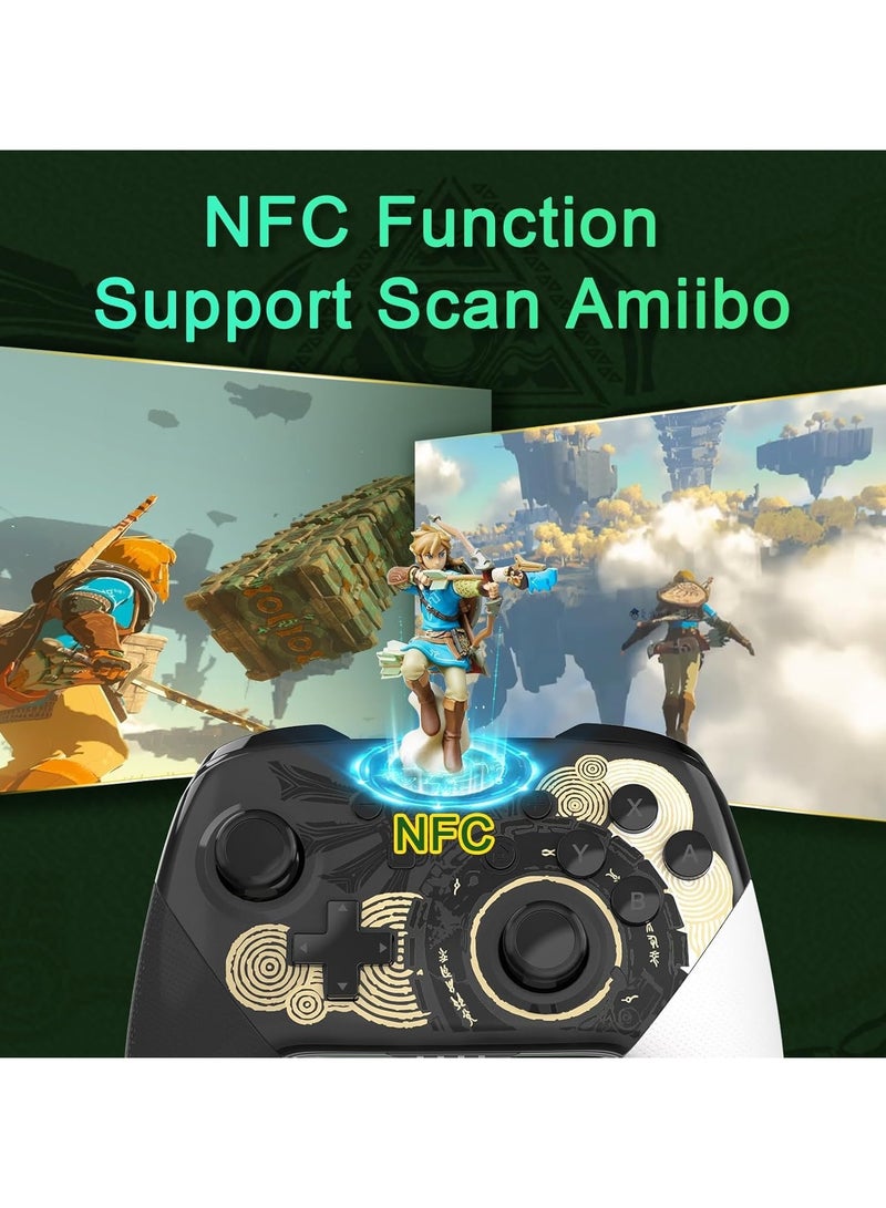 General Switch Pro Controller Thumb Grip, Switch OLED/LITE Controller Compatible, Wireless Pro Switch Controller, Rechargeable Remote with NFC, Wake-Up Function  - Image 3
