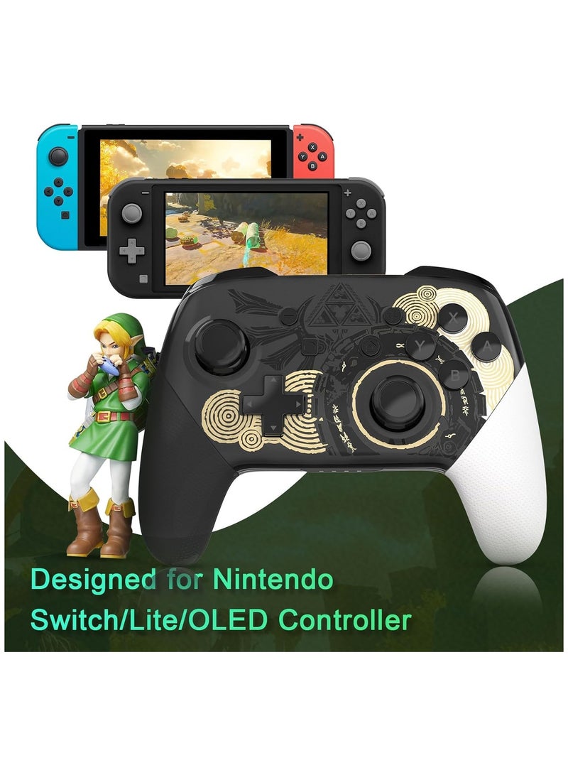 General Switch Pro Controller Thumb Grip, Switch OLED/LITE Controller Compatible, Wireless Pro Switch Controller, Rechargeable Remote with NFC, Wake-Up Function  - Image 2
