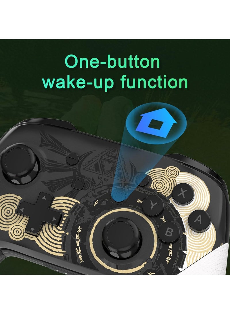 General Switch Pro Controller Thumb Grip, Switch OLED/LITE Controller Compatible, Wireless Pro Switch Controller, Rechargeable Remote with NFC, Wake-Up Function  - Image 4