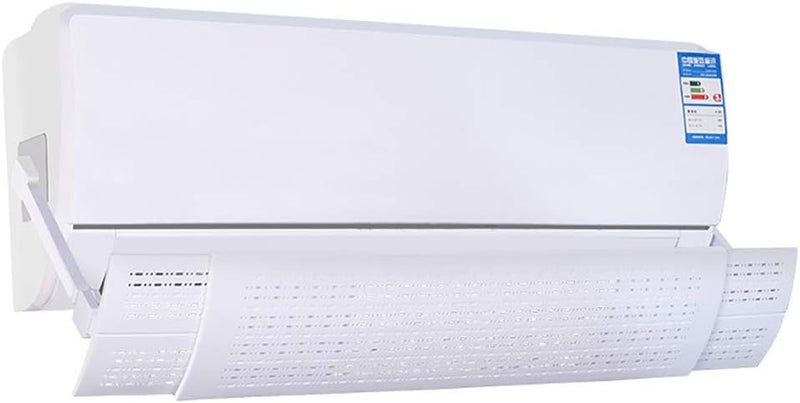 FAD Solutions Adjustable Air Conditioner Wind Deflector Baffle - Telescopic Anti Direct Blowing Retractable Shield Cold AC Cover (3 Plates) - Image 1