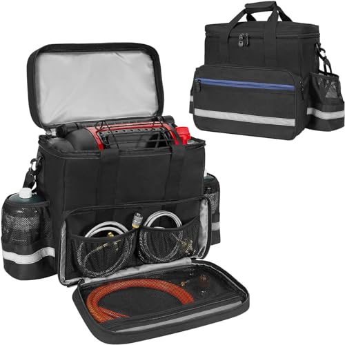 ORKELS Portable Carry Bag for Mr Heater MH9BX Buddy Propane Heater Carrying Case with Pockets AntiSlip Bottom for Camping RV Travel Ice Fishing Bag Only - Image 1