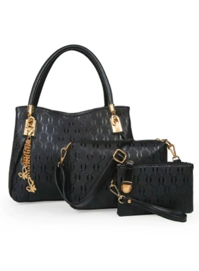 الاس هوم كوليكشن مجموعة حقائب بتصميم كلاسيكي مكونة من 3 قطع - Image 1