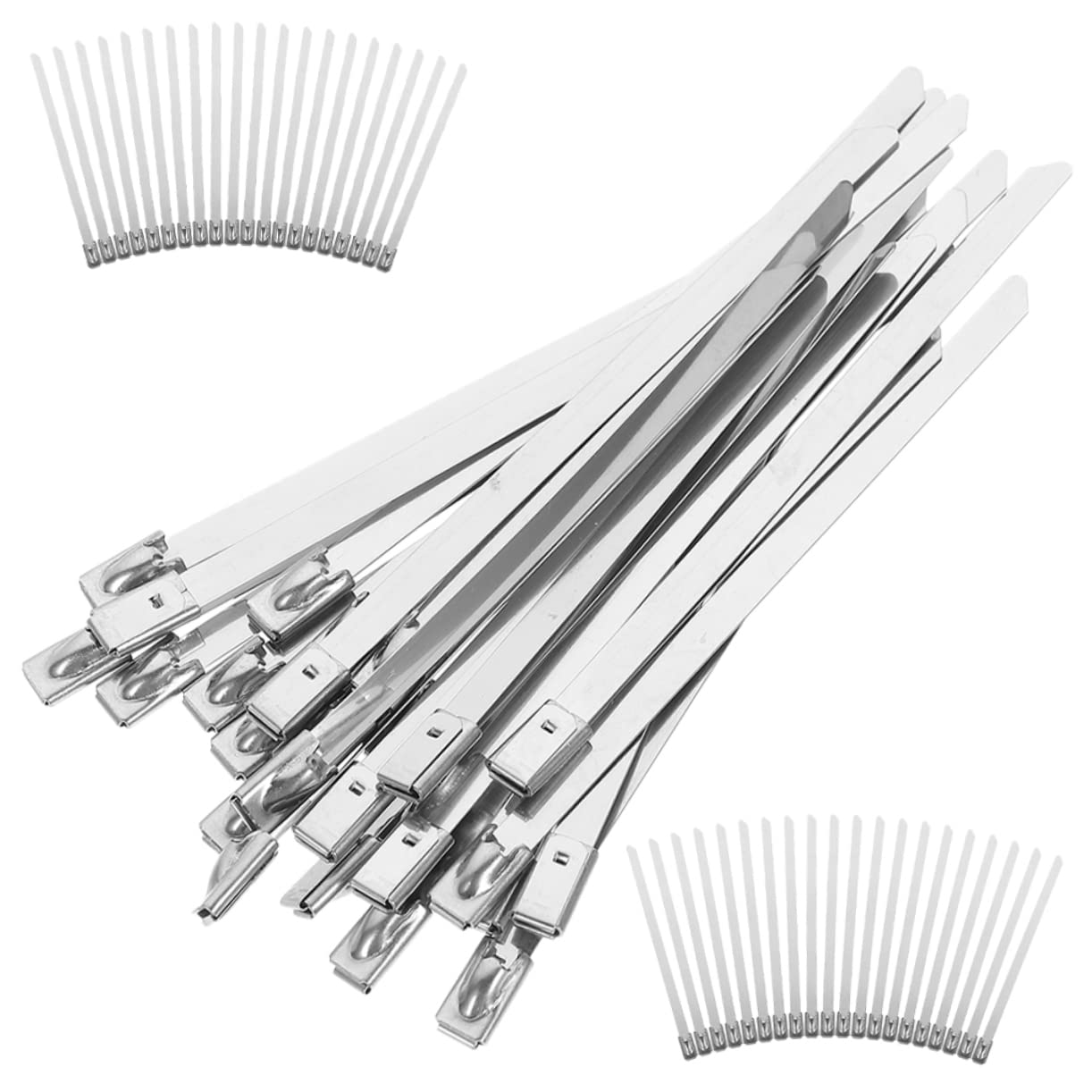 Stainless Steel Zip Ties Heavy Duty 100pcs for Cables Fixing
