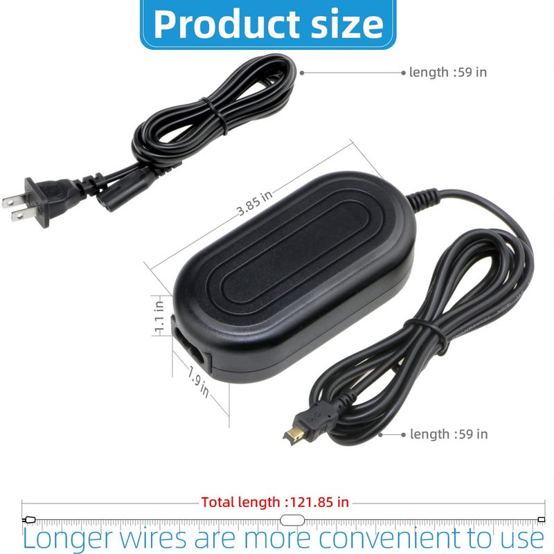 Glorich EH-67 Replacement AC Power Adapter Kit for Nikon Coolpix L840, L830, L820, L810, L340, L330, L320, L310, L120, L110, L105, L100, Coolpix B500 Digital Cameras - Image 5