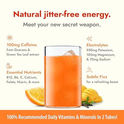 Zipfizz Daily Energy Drink Powder, Orange Cream, 20 Pack | 3-in-1 Sustained Energy, Rapid Hydration, and Essential Vitamins | Sugar-Free | Electrolyte Powder | Contains Vitamin B-12 & Antioxidants - Image 3