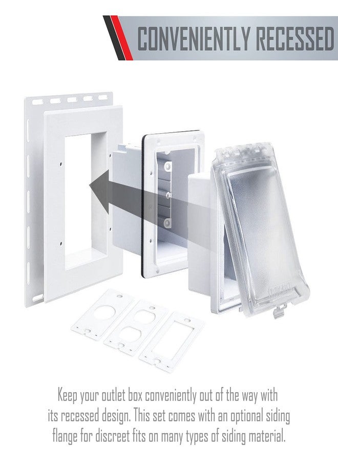 TayMac HUBBELL MR420CW 1G WP NM IN-USE COVER, White - Image 3