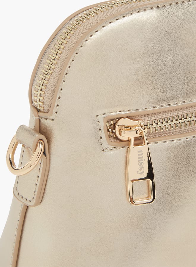 MISSY Womens Missy Monogram Print Crossbody Bag With Adjustable Strap And Zip Closure  - Image 5