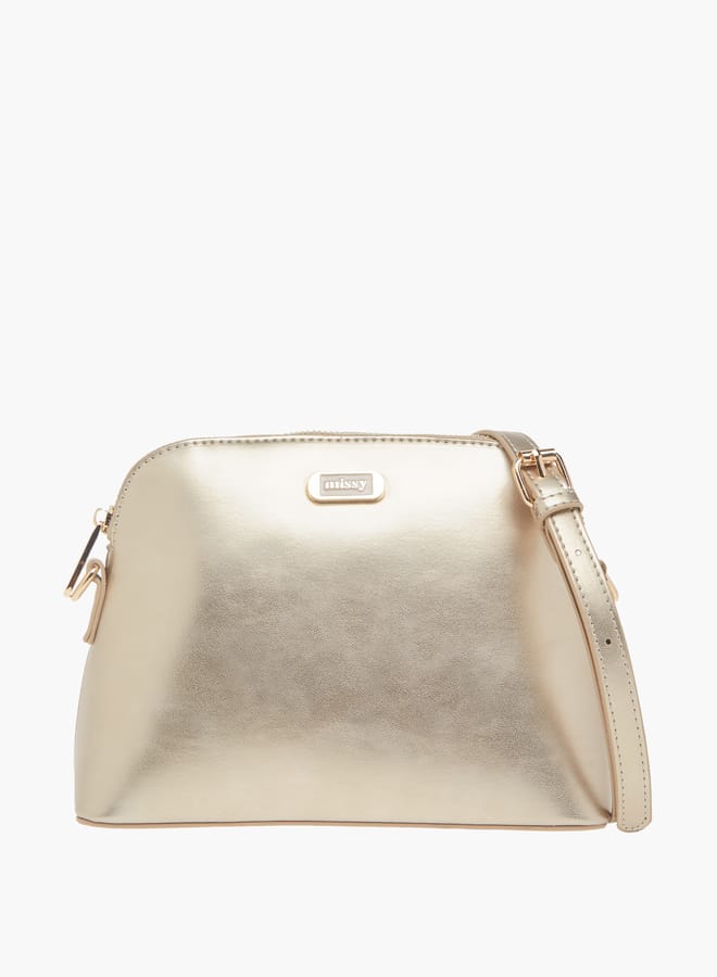 MISSY Womens Missy Monogram Print Crossbody Bag With Adjustable Strap And Zip Closure  - Image 1