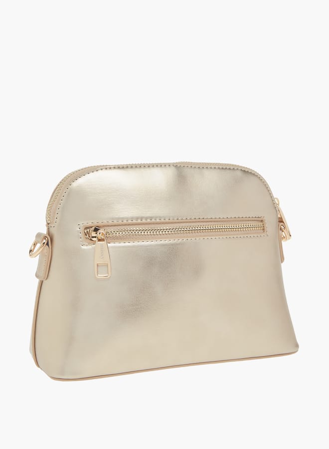 MISSY Womens Missy Monogram Print Crossbody Bag With Adjustable Strap And Zip Closure  - Image 3