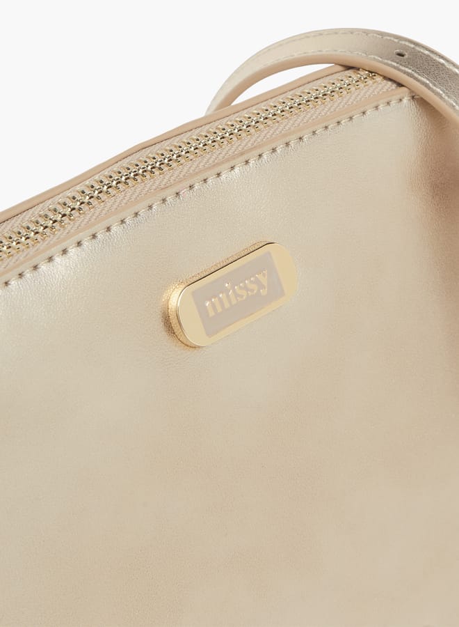 MISSY Womens Missy Monogram Print Crossbody Bag With Adjustable Strap And Zip Closure  - Image 4
