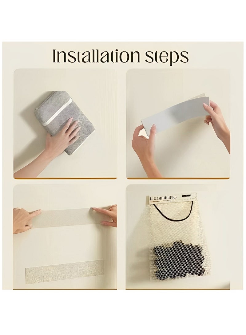 2 Pcs Clutter Storage Bag/Plastic Bag Storage Bag/Reusable Wall Mounted Shopping Bag/Trash Bag Storage Dispenser for Home Kitchen - Image 3