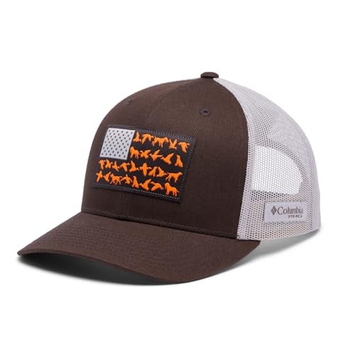 Columbia Unisex PHG Game Flag Mesh Snap Back Cordovan One Size - Image 1