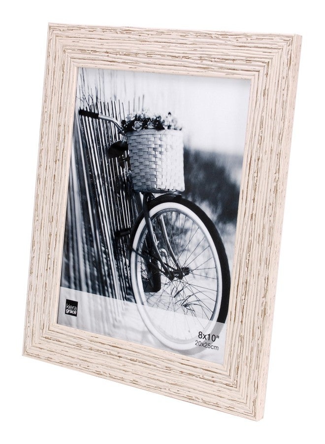 كيرا جريس إطار صور كييرا غريس مايا المصنوع من خشب الزان المعالج، مقاس 8 × 10 بوصات، أبيض - Image 2