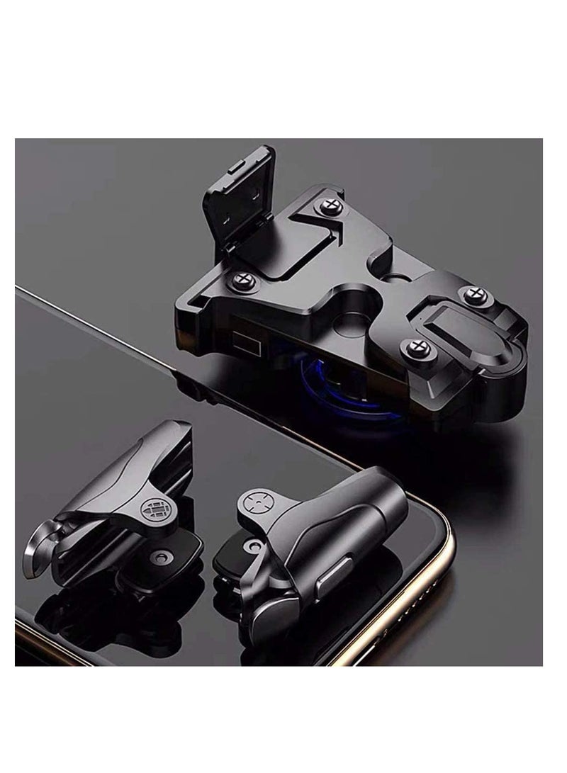 PUBG Trigger PUBG Mobile Controller Shooting Triggers Auto High Frequency Click with Joystick Gamepad for Mobile Phone Game Controller Up of Duty Compatible for Android iOS - Image 4