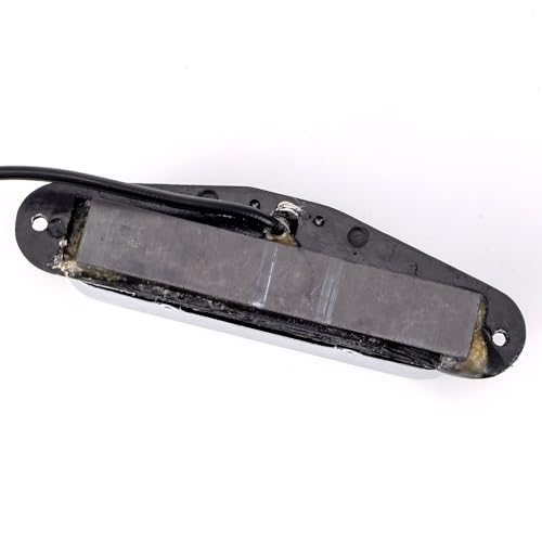 Swhmc Telecaster Neck Pickup, Single Coil High Output Guitar Pickup with Chrome Cover for Fender Squier Tele Electric Guitar Parts (Chrome) - Image 4