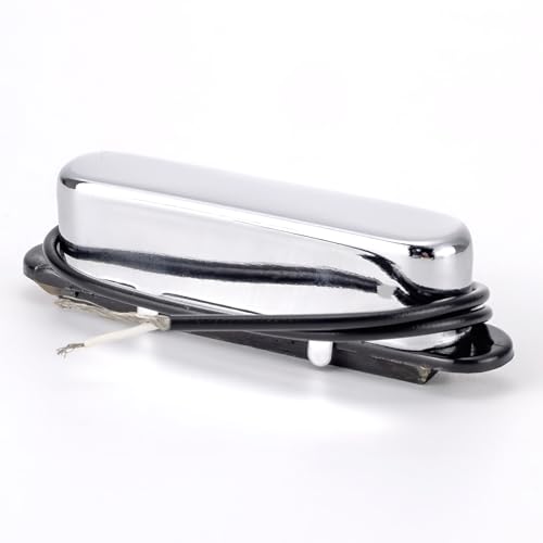 Swhmc Telecaster Neck Pickup, Single Coil High Output Guitar Pickup with Chrome Cover for Fender Squier Tele Electric Guitar Parts (Chrome) - Image 5