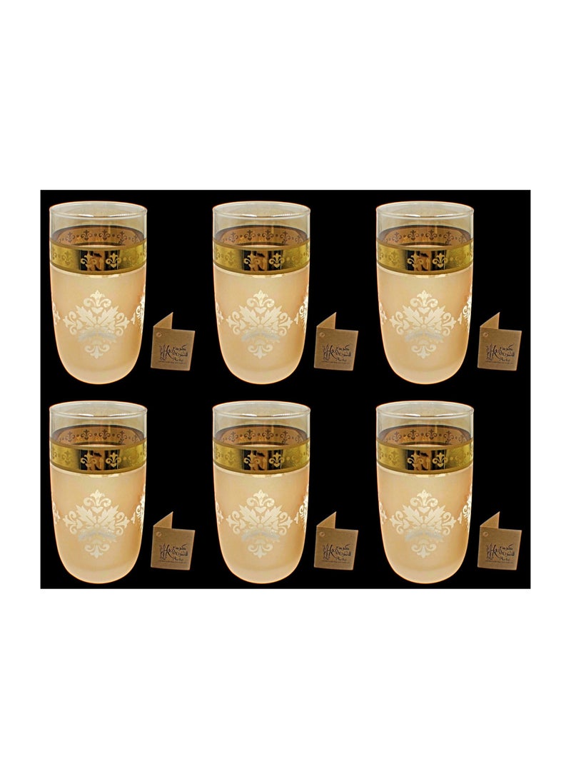 KuduArts Tumblers glass cups for water juice 6 Pieces - Image 1