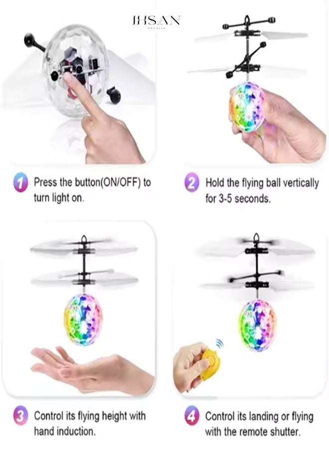 RC Helicopter with LED Flash Flying Ball Toy  - Image 5