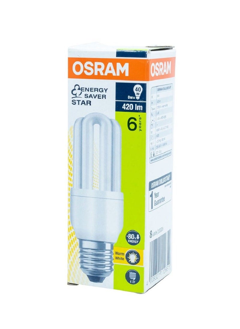 OSRAM Osram Energy Saving Light 8W Warm White - Image 1