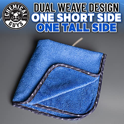 Chemical Guys MIC110003 Professional Grade Premium Microfiber Towels, Blue (16 Inch x 16 Inch) (Pack of 3) - Safe for Car Wash, Home Cleaning & Pet Drying Cloths - Image 3