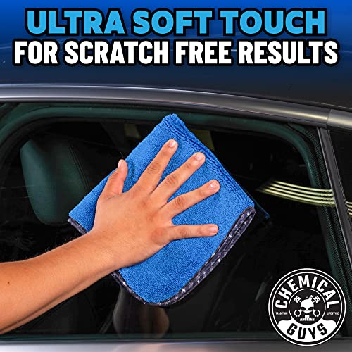 Chemical Guys MIC110003 Professional Grade Premium Microfiber Towels, Blue (16 Inch x 16 Inch) (Pack of 3) - Safe for Car Wash, Home Cleaning & Pet Drying Cloths - Image 5