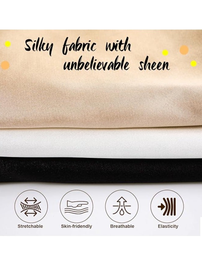 Mei Stylish Women's Long Half Slip Underskirt with Lace Trim – Comfortable & Elegant - Image 5