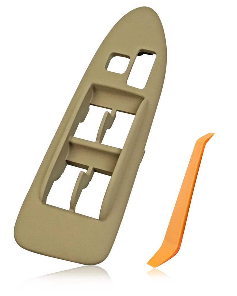 ULZOZN Window Switch Bezel Trim Fit for Toyota Camry CE LE XLE 1997-2001 Replace 74232-AA030-E0 74232AA030E0, Driver Side Door Window Switch Cover Tan - Image 1