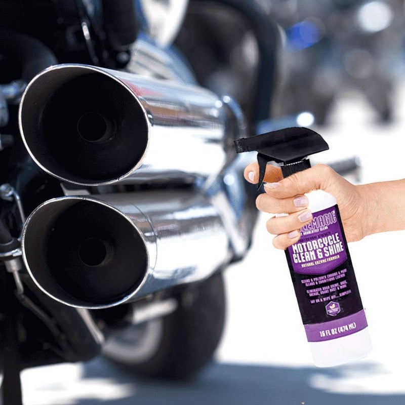 Absolutely Clean CycleMagic Motorcycle Clean and Shine Motorcycle Cleaner & Conditioner, Chrome Cleaner, Leather Cleaner, Paint | Eliminates Grime, Brake Cleaner, Dirt & Debris (32oz Spray Bottle (Save 25%)) - Image 2